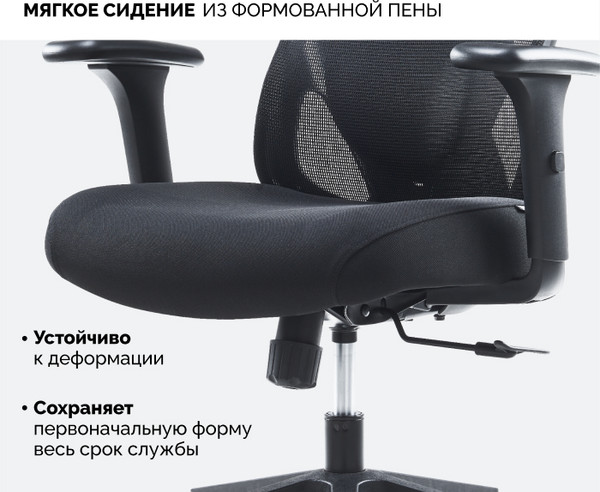 Изображение товара Кресло офисное Sparx FRS-19 (Dino Black/Black)