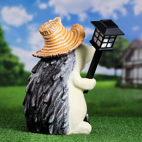 Изображение товара Садовая фигура-светильник Хорошие сувениры Ежик с фонарем / 4203377