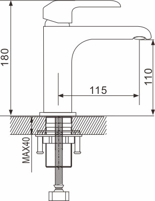 Изображение товара Смеситель Rose R2101F (белый/хром)