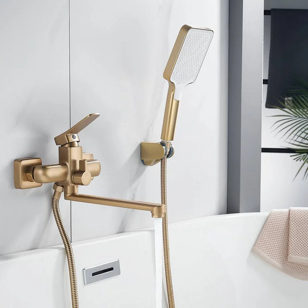 Изображение товара Смеситель Shevanik S9902G (золотой сатин)