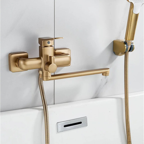 Изображение товара Смеситель Shevanik S9902G (золотой сатин)