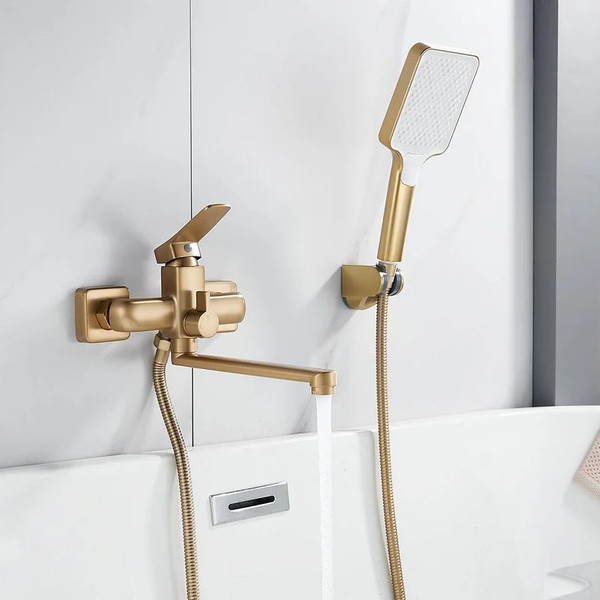 Изображение товара Смеситель Shevanik S9902G (золотой сатин)