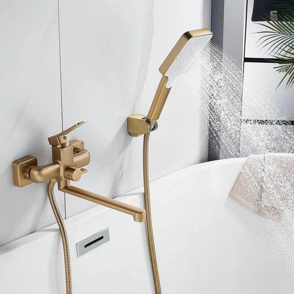 Изображение товара Смеситель Shevanik S9902G (золотой сатин)