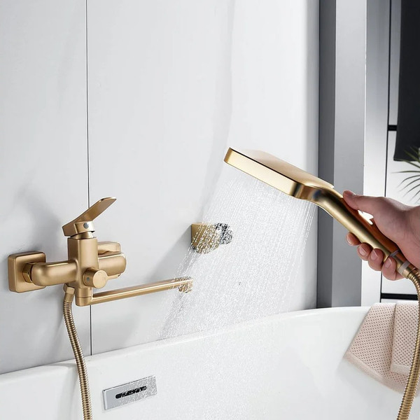 Изображение товара Смеситель Shevanik S9902G (золотой сатин)