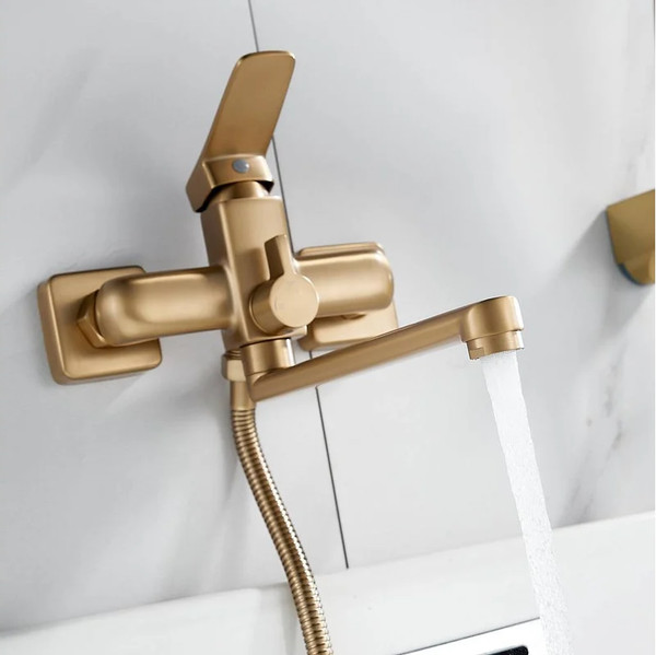 Изображение товара Смеситель Shevanik S9902G (золотой сатин)