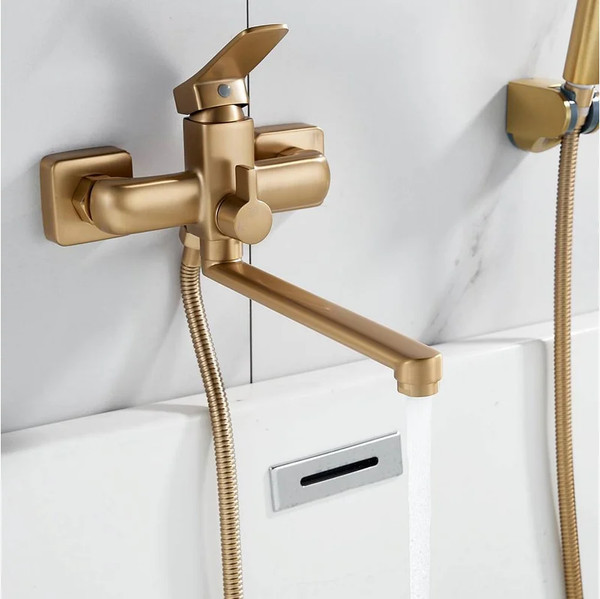 Изображение товара Смеситель Shevanik S9902G (золотой сатин)