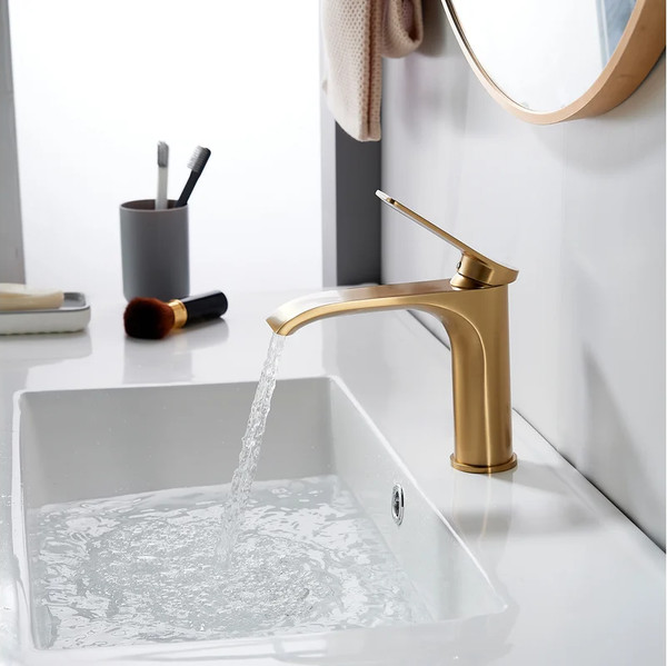 Изображение товара Смеситель Shevanik S4101G (золотой сатин)