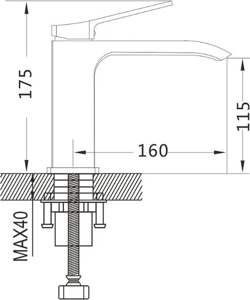 Изображение товара Смеситель Shevanik S4101C (белый)