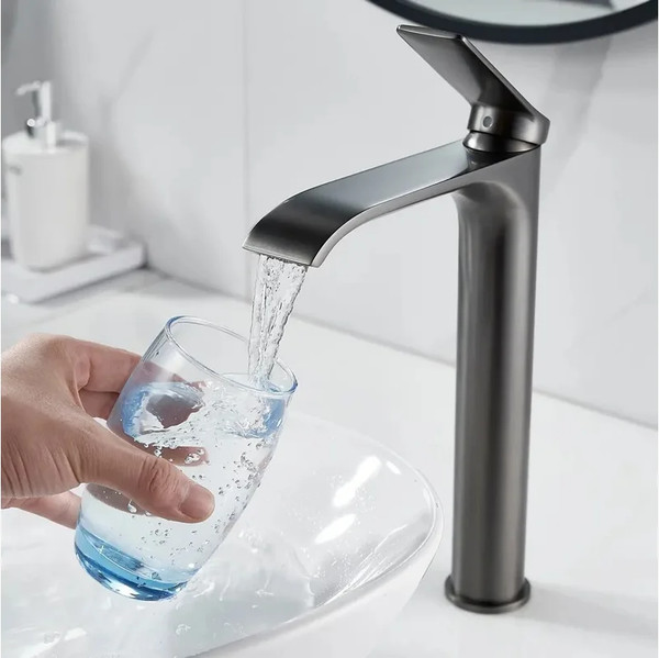 Изображение товара Смеситель Shevanik S4111T (оружейная сталь)