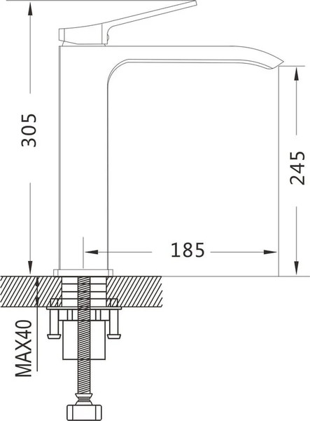 Изображение товара Смеситель Shevanik S4111G (золотой сатин)