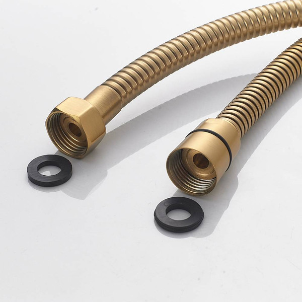 Изображение товара Душевая система со смесителем Shevanik S4036G (золотой сатин)