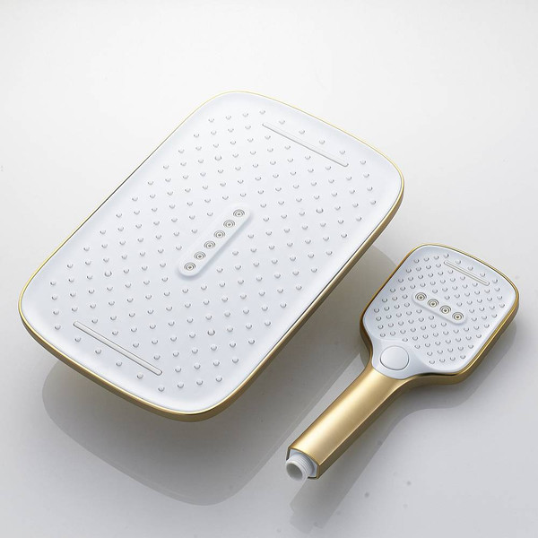 Изображение товара Душевая система со смесителем Shevanik S4036G (золотой сатин)