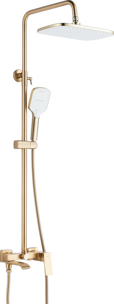 Изображение товара Душевая система со смесителем Shevanik S4036G (золотой сатин)