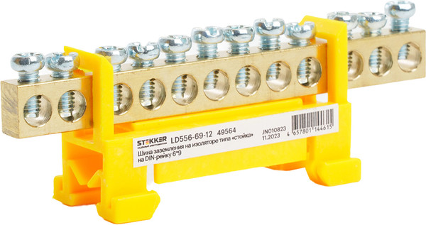 Изображение товара Шина заземления Stekker LD556-69-12 / 49564