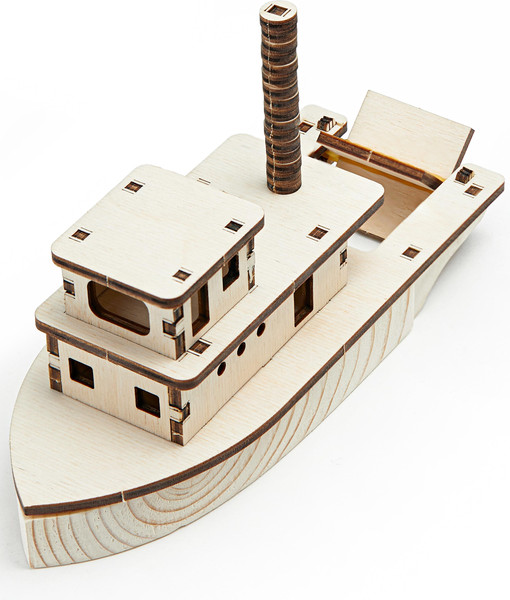 Изображение товара Корабль игрушечный Happycon Пароход на резиномоторе / HK-K001