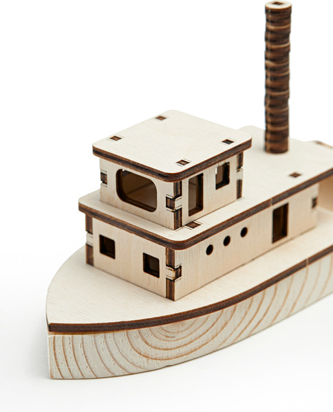 Изображение товара Корабль игрушечный Happycon Пароход на резиномоторе / HK-K001