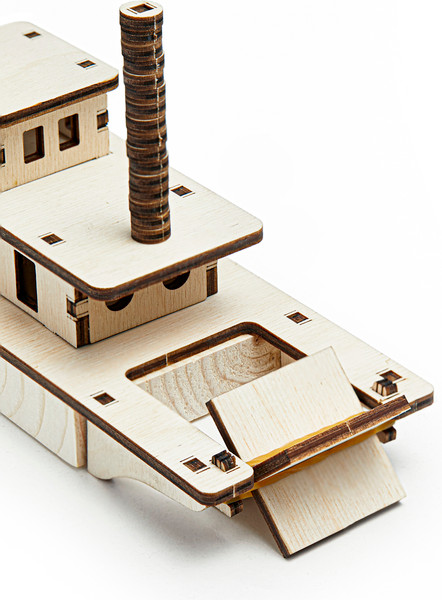 Изображение товара Корабль игрушечный Happycon Пароход на резиномоторе / HK-K001