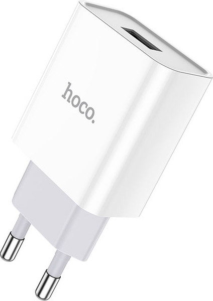Изображение товара Зарядное устройство сетевое Hoco C81A + кабель AM-microBM (1м, белый)