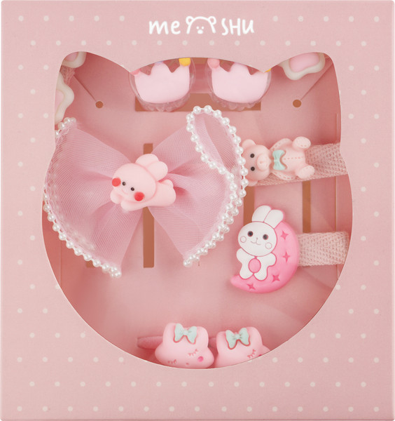 Изображение товара Комплект аксессуаров для волос Meshu MS_60613 (11пр, светло-розовый)