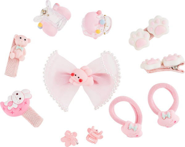 Изображение товара Комплект аксессуаров для волос Meshu MS_60613 (11пр, светло-розовый)