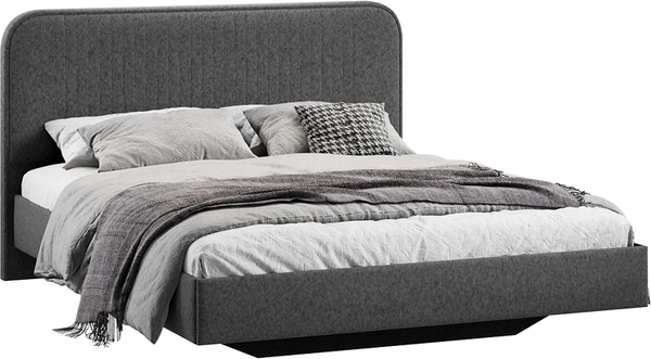 Изображение товара Каркас кровати ТриЯ Тиффани Тип 1 160x200 (микровелюр Jercy Graphite)