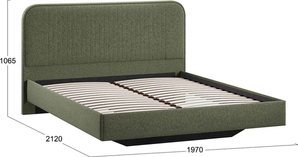Изображение товара Каркас кровати ТриЯ Тиффани Тип 1 180x200 (микровелюр Jercy Deep Green)