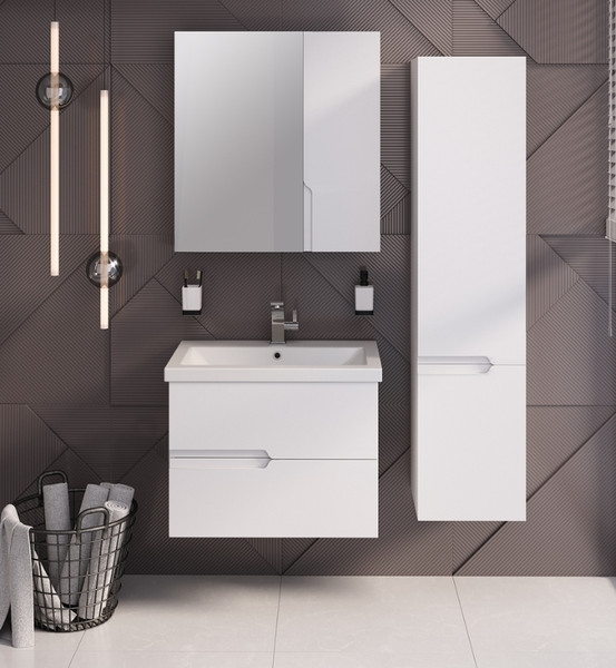 Изображение товара Тумба с умывальником Runo Стокгольм 70 + Como 70 (подвесная)