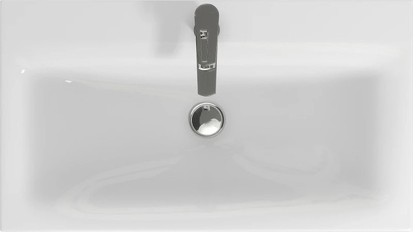 Изображение товара Тумба с умывальником Runo Афина 80 + Moduo 80 (напольная, белый)