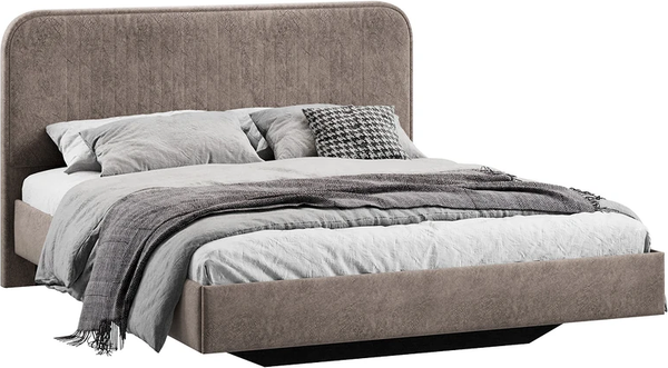 Изображение товара Каркас кровати ТриЯ Тиффани Тип 1 180x200 (микровелюр Wellmart Latte)