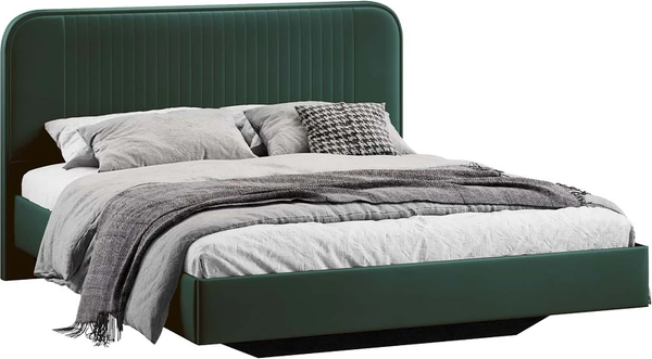 Изображение товара Полуторная кровать ТриЯ Тиффани Тип 1 140x200 (велюр Confetti Deep forest)