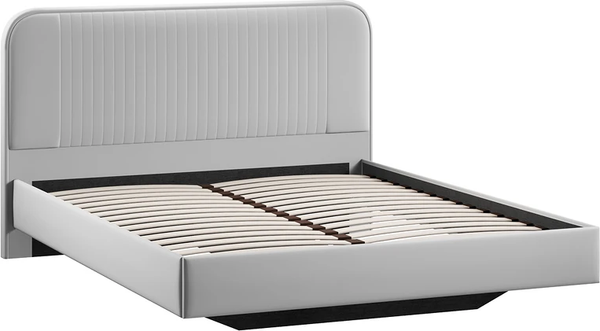 Изображение товара Полуторная кровать ТриЯ Тиффани Тип 1 140x200 (велюр Confetti Silver)