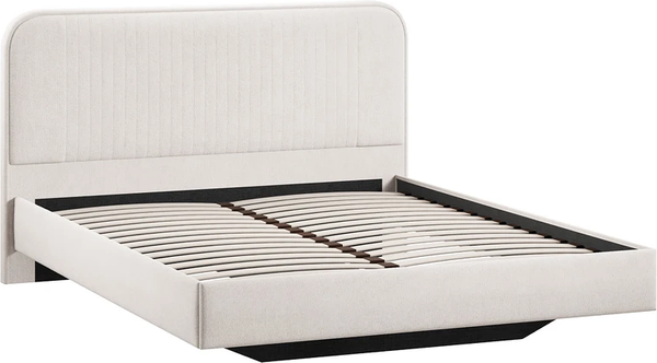 Изображение товара Двуспальная кровать ТриЯ Тиффани Тип 1 140x200 (велюр бежевый)