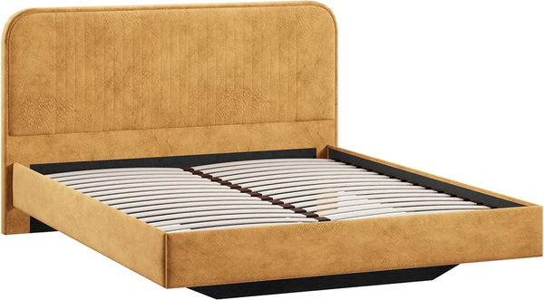 Изображение товара Полуторная кровать ТриЯ Тиффани Тип 1 140x200 (микровелюр Wellmart Yellow)