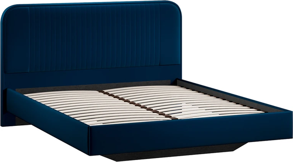 Изображение товара Двуспальная кровать ТриЯ Тиффани Тип 1 180x200 (велюр Confetti Blue)
