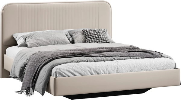 Изображение товара Двуспальная кровать ТриЯ Тиффани Тип 1 180x200 (велюр Confetti Cream)