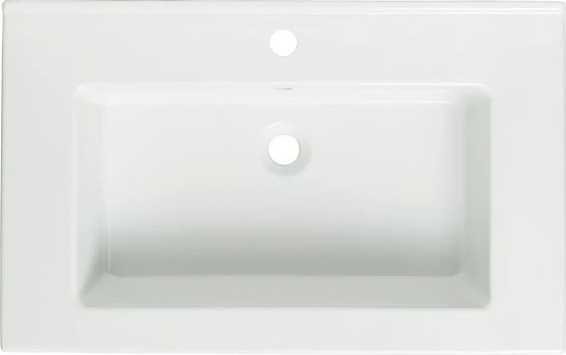 Изображение товара Тумба с умывальником Runo Манхэттен 65 + Оскар 65 (подвесная, белый)