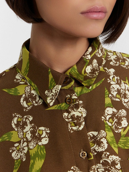 Изображение товара Рубашка Mark Formelle 112855/1 (р.170-104-110, цветы на кенгуру)