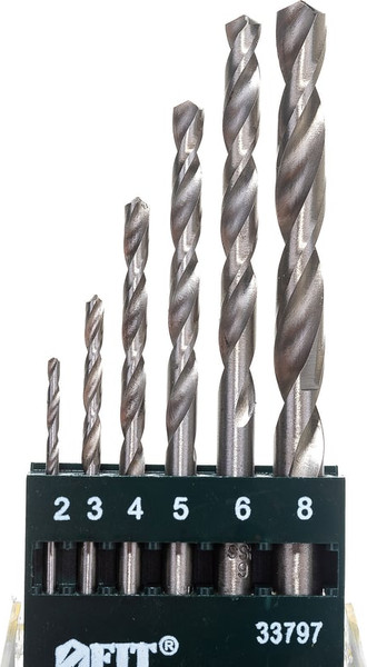 Изображение товара Набор сверл FIT По металлу HSS полированных / 33797 (6шт)