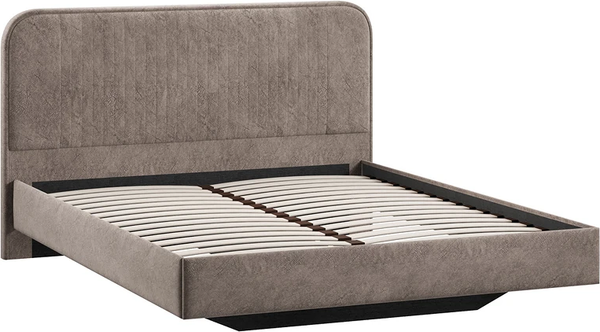 Изображение товара Двуспальная кровать ТриЯ Тиффани Тип 1 180x200 (микровелюр Wellmart Latte)