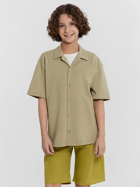 Изображение товара Рубашка детская Mark Formelle 113445 (р.128-64, пыльный хаки)