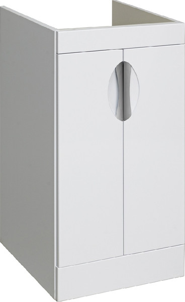 Изображение товара Тумба с умывальником Runo Лира 45 + Гамма 105 лайт с правым крылом (напольная, белый)