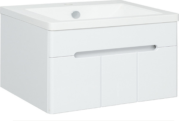 Изображение товара Тумба с умывальником Runo Парма 75 3 двери + Omega 75 (подвесная)