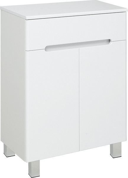 Изображение товара Тумба с умывальником Runo Парма 60 2 двери + Omega 60 (напольная)