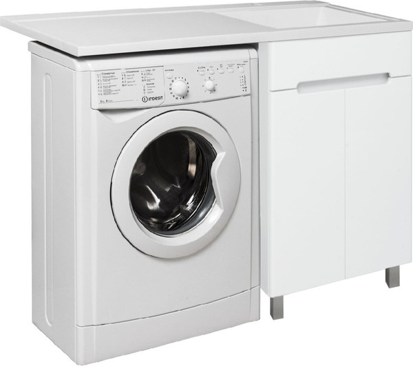 Изображение товара Тумба с умывальником Runo Парма 60 + Гамма 120 лайт с левым крылом (напольная)