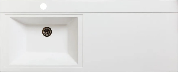 Изображение товара Тумба с умывальником Runo Парма 60 + Гамма 120 лайт с правым крылом (напольная)