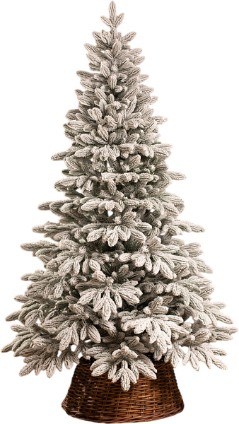 Изображение товара Ель искусственная Ёлушка Донская заснеженная / ЕДОНЗ 15 (1.5м, подставка пластик)