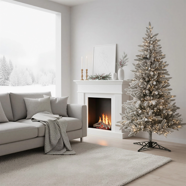 Изображение товара Ель искусственная Ёлушка Донская заснеженная / ЕДОНЗ 18 (1.8м, подставка пластик)