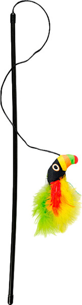 Изображение товара Игрушка для кошек Mr. Kranch Тукан с кошачьей мятой и перышками / MKR178636 (зеленый)