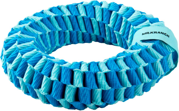 Изображение товара Игрушка для собак Mr. Kranch Плетеное кольцо / MKR542168 (голубой)