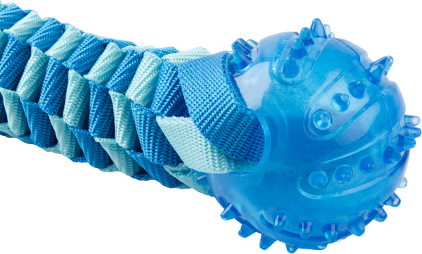 Изображение товара Игрушка для собак Mr. Kranch Плетеный жгут / MKR542229 (голубой)